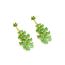 Fashion Green Alloy Drip Oil Ginkgo Leaf Earrings