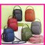 Fashion Pink Pu Diamond Large Capacity Backpack