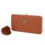 Fashion Caramel Colour Pu Rectangular Wallet