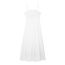 Fashion White Embroidered Suspender Long Skirt