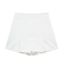 Fashion White Blended Slit Paneled Culottes