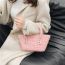 Fashion Pink Woven Large Capacity Tote Bag