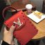 Fashion Colored Diamond Red Pvc Chain Mini Square Bag Crossbody Bag