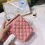 Fashion Deep Pink Diamond Pearl Hand Crossbody Bag