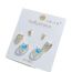 Fashion 1# Copper And Diamond Geometric Earrings Set