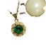 Fashion 【green Spinal】does Not Contain Chain Gold-plated Copper With Zirconium Round Pendant