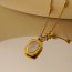 Fashion Gold Mirror Rose Necklace