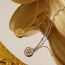 Fashion Silver Necklace Titanium Steel Beetle Circle Necklace