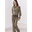 Fashion Leopard Print Polyester Leopard Print Straight-leg Trousers