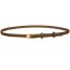Fashion Camel Slim Belt With Metal Pin Buckle