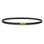 Fashion China Payment (black) Thin Belt With Metal Buckle