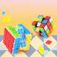 Fashion Building Block Rubik's Cube [white Background] Building Blocks To Assemble Rubik's Cube