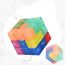 Fashion Magnetic Building Block Card Version [square] Plastic Geometry Children's Puzzle Rubik's Cube