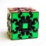 Fashion Three-color Maple Leaves [red Yellow And Blue] Plastic Color Matching Children's Rubik's Cube
