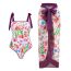 Fashion Purple Polyester Printed One-piece Swimsuit
