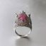 Fashion Silver Copper Diamond Bird Ring
