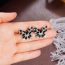Fashion Black Copper Diamond Butterfly Earrings