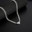 Fashion Necklace Length 60cm Titanium Steel Triangle Brand Men's Necklace