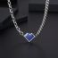Fashion Necklace Length 60cm + 5cm Extension Chain Titanium Steel Geometric Love Necklace For Men