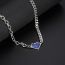 Fashion Necklace Length 60cm + 5cm Extension Chain Titanium Steel Geometric Love Necklace For Men