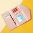 Fashion Deep Pink Heart-shaped Buckle Multi-card Slot Wallet