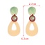 Fashion Color Resin Diamond Geometric Earrings