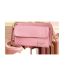 Fashion Deep Pink Pu Pebbled Crossbody Bag