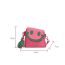 Fashion Pink Smiley Face Contrast Color Children's Crossbody Bag