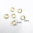 Fashion 0.8*5-gold Stainless Steel Geometric Diy Connection Opening Ring
