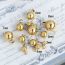 Fashion Gold - One Pendant - 6mm Titanium Steel Ring Ball Accessories