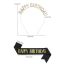 Fashion Rose Gold Lettering Glitter Letter Shoulder Strap Diamond Headband Set