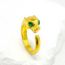 Fashion Gold Alloy Diamond Leopard Head Ring