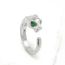 Fashion White K Color Alloy Diamond Leopard Head Ring