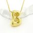 Fashion X Gold Plated Copper 26 Letter Necklace
