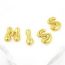 Fashion D Gold Plated Copper 26 Letter Necklace