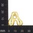 Fashion F Gold Plated Copper 26 Letter Necklace