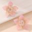 Fashion Pink Resin Flower Earrings