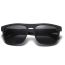 Fashion Black Basket Blue Reflective Polarized C3 Pc Square Large Frame Sunglasses
