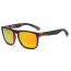 Fashion Black Frame With Green Characters And Gray Film Polarized C1 Pc Square Large Frame Sunglasses