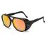 Fashion Tea Frame Orange Reflective C6 Pc Double Bridge Large Frame Sunglasses