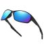 Fashion Sand Black Blue Reflective C5 Pc Square Small Frame Sunglasses
