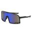 Fashion Black Frame Blue Film C2 Pc Integrated Large Frame Sunglasses