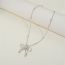 Fashion Bow Tie (planet Chain) Gold Plated Copper Bow Necklace