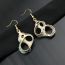 Fashion Gold Metal Conch Earrings