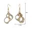Fashion Gold Metal Conch Earrings
