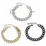 Fashion Real Gold In Stainless Steel Furnace Stainless Steel Geometric Chain Bracelet
