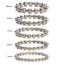 Fashion Stainless Steel + Gold 5mm Stainless Steel Geometric Mesh Beads Bracelet