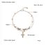 Fashion Suit Stainless Steel Diamond Cross Bracelet Necklace Set