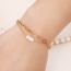 Fashion Stainless Steel + Freshwater Pearl Stainless Steel Geometric Chain Bracelet