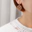 Fashion Rose Gold Copper Geometric Hollow Earrings